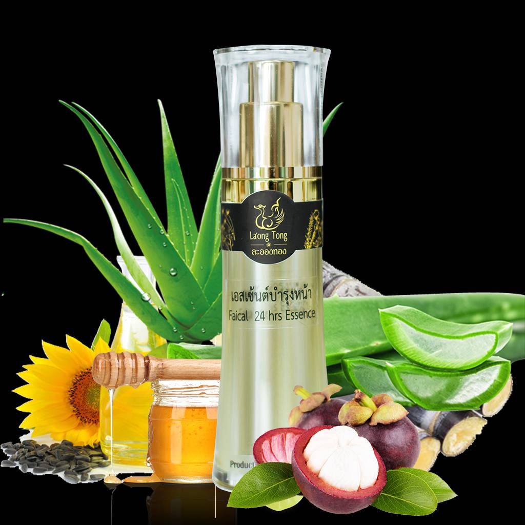 เฟเชียลเอสเซ้นต์
เอสเซ้นต์บำรุงและเติมความชุ่มชื้นแก่ผิวได้ตลอด 24 ชม. ลดความแห้งกร้าน ผิวนุ่มเนียนน่าสัมผัส
 บำรุงหน้า เช้า – เย็น (ผิวธรรมดา – ผิวผสม )
ดูแล และ ถนอมผิว สวยให้ยาวนาน
เลขจดแจ้ง  10-1-6100066185
สารสำคัญ
วิตามิน C ,E น้ำผึ้ง 
น้ำมันทานตะวันสกัดเย็น
สารสกัด ว่านหางจระเข้ มะขามป้อม 
สารสกัดอ้อย 
ขนาด 30 ml ราคา1150 บาท 