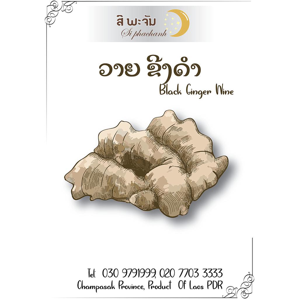 Black Ginger Wine : 750ml 12% alc / vol.
BENEFITS OF Black Ginger  :
Extand your life, Smoothen your throat, Releve stomach aches
and activate your heart, Improve blood circulation
ease interestinal transit, Strengthen your bones with calcium
- Origin Of The Product : Lao PDR .
- Production Location : Ban Houeyset, Bachingchalernsouk District,  Champasak Province, Lao PDR .
- Product :  LAO AGARWOOD SOLE CO.,LTD 
WWW.Siphachan.laocourses.com tel : 030 9791999 , 020 7703 3333 