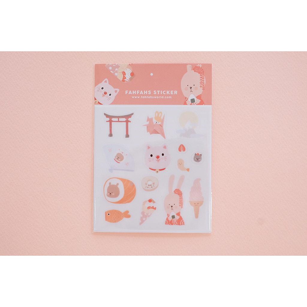 สติ๊กเกอร์ - ลาย Japan Red