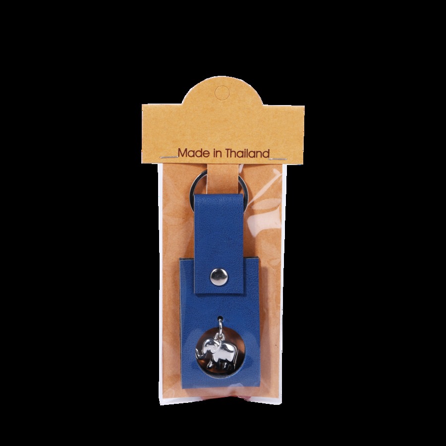 Elephant leather Keychain (Blue Colour)