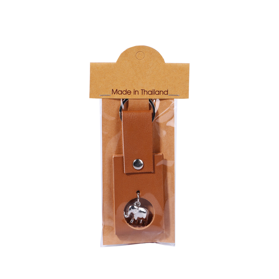 Elephant leather Keychain (Brown Colour)
