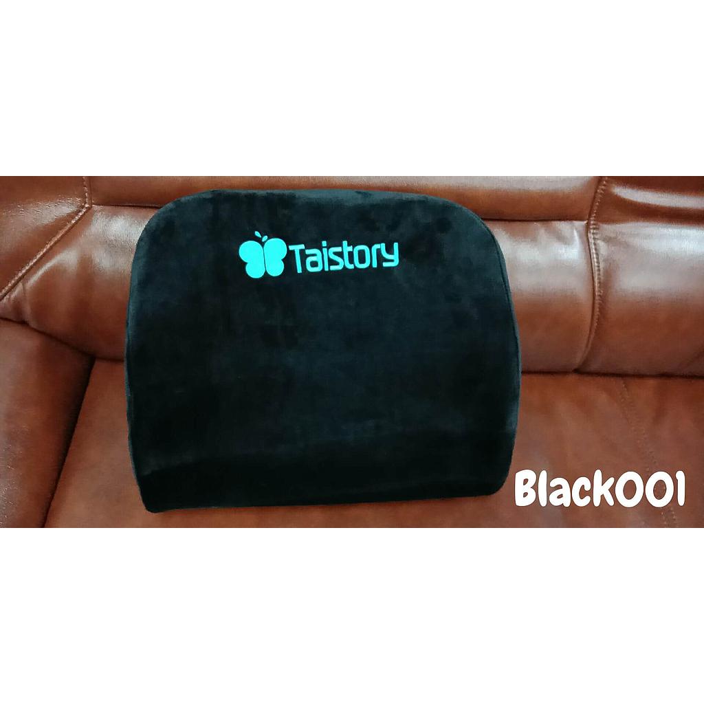 TS013A เบาะรองหลังยางพารา(BLACK001)
