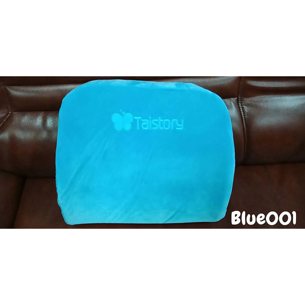 TS013B เบาะรองหลังยางพารา ( BLUE001)

