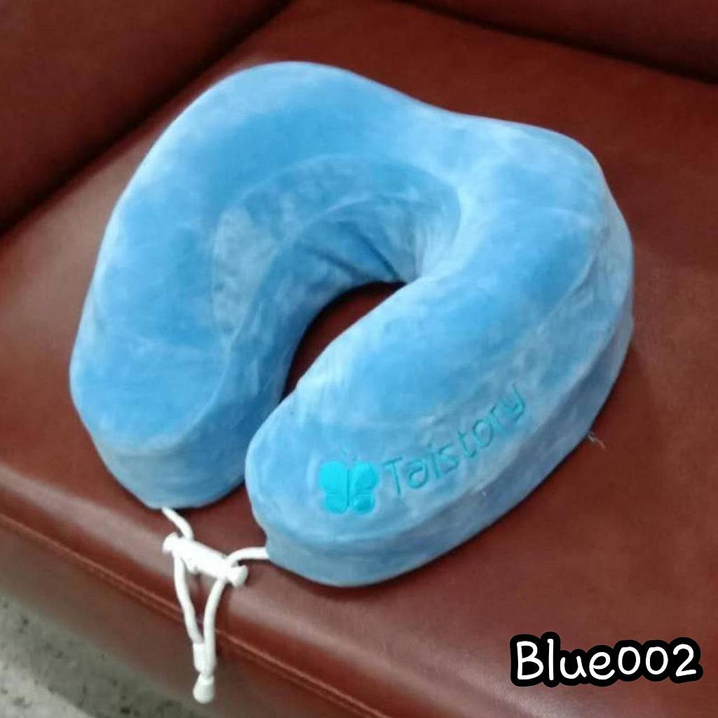 TS011A หมอนยางพารารองคอตัวU (BLUE002)
