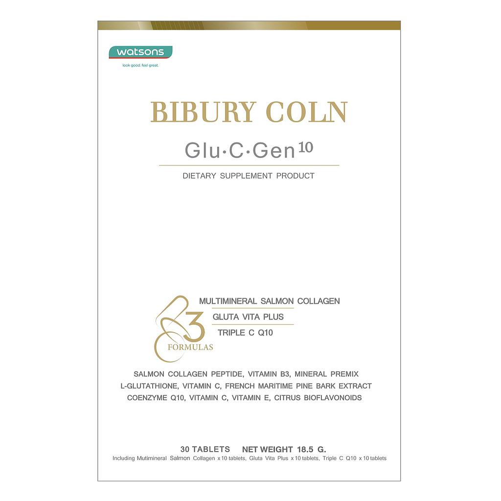 Bibury Coln-Glu-C-Gen10 (5 days) ผลิตภัณฑ์เสริมอาหาร 3 พลัง “ฟื้นฟู บำรุง ปกป้อง” จากภายใน เพื่อทุกความต้องการผิวสวย ครบในกล่องเดียว
ผ่านการคิดค้นและพัฒนาสูตรจาก LAB ชั้นนำในต่างประเทศ โดยนักวิจัยและผู้เชี่ยวชาญที่มีประสบการณ์ยาวนาน ได้คัดสรรสารสกัดที่ช่วยบำรุงผิวพรรณและสุขภาพจากทั่วโลก อาทิเช่น อเมริกา ฝรั่งเศส และญี่ปุ่น เพื่อเป็นอาหารเสริมที่สามารถตอบทุกความต้องการของผิวสวยสุขภาพดีได้ภายในกล่องเดียว ด้วยการกระตุ้นกระบวนการฟื้นฟู บำรุง และซ่อมแซมเซลล์ผิวจากภายใน ทำให้เซลล์ผิวของคุณแข็งแรง สุขภาพดี ผิวพรรณกลับมาแลดูนุ่มนวล อ่อนเยาว์ เปล่งปลั่ง กระจ่างใสตามธรรมชาติ
ได้รับการรับรองตามมาตรฐาน GMP และ องค์กรอาหารและยา (อ.ย.) จึงมั่นใจได้ในเรื่องคุณภาพ ความปลอดภัย