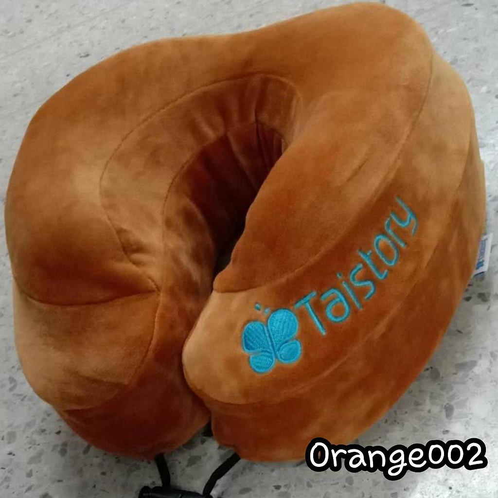 TS011K หมอนยางพารารองคอตัวU (ORANGE002  )
