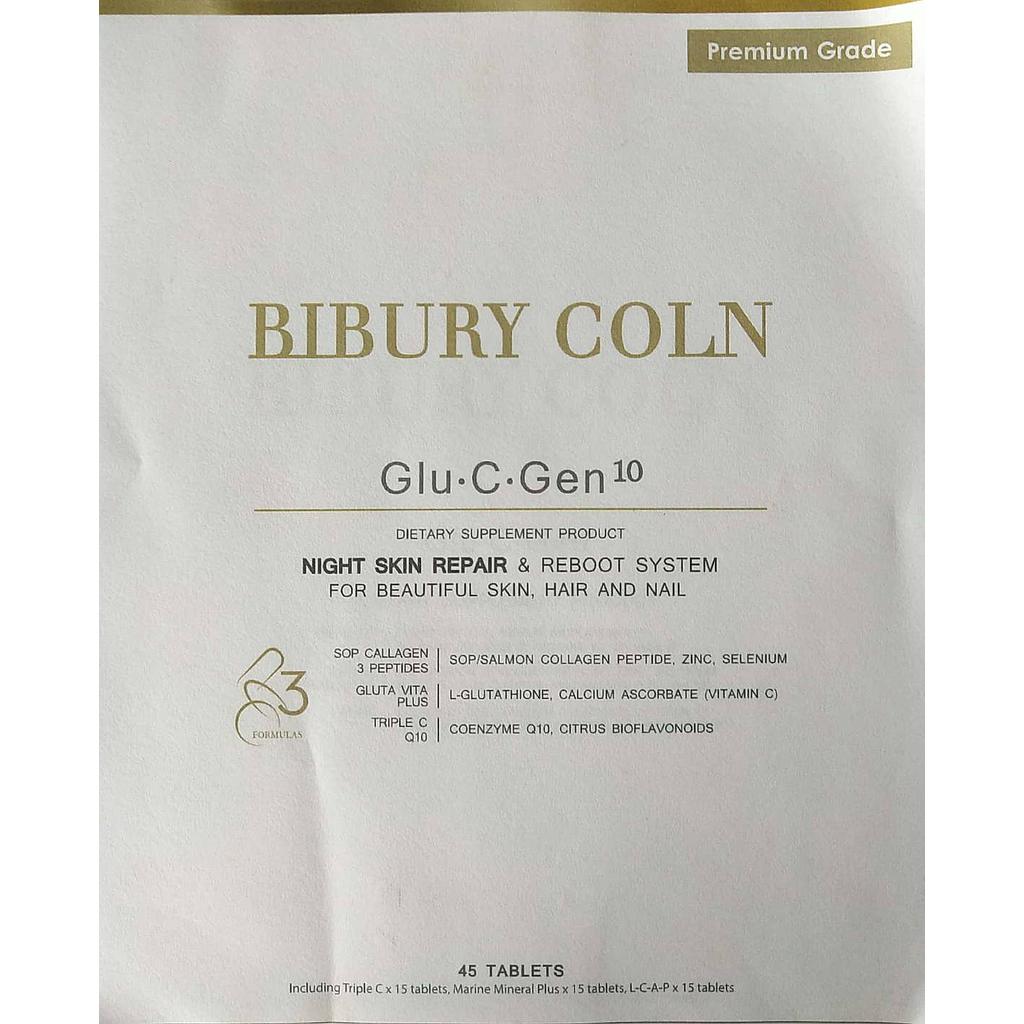 Bibury Coln-Glu-C-Gen10 (15 days) ผลิตภัณฑ์เสริมอาหาร 3 พลัง “ฟื้นฟู บำรุง ปกป้อง” จากภายใน เพื่อทุกความต้องการผิวสวย ครบในกล่องเดียว
ผ่านการคิดค้นและพัฒนาสูตรจาก LAB ชั้นนำในต่างประเทศ โดยนักวิจัยและผู้เชี่ยวชาญที่มีประสบการณ์ยาวนาน ได้คัดสรรสารสกัดที่ช่วยบำรุงผิวพรรณและสุขภาพจากทั่วโลก อาทิเช่น อเมริกา ฝรั่งเศส และญี่ปุ่น เพื่อเป็นอาหารเสริมที่สามารถตอบทุกความต้องการของผิวสวยสุขภาพดีได้ภายในกล่องเดียว ด้วยการกระตุ้นกระบวนการฟื้นฟู บำรุง และซ่อมแซมเซลล์ผิวจากภายใน ทำให้เซลล์ผิวของคุณแข็งแรง สุขภาพดี ผิวพรรณกลับมาแลดูนุ่มนวล อ่อนเยาว์ เปล่งปลั่ง กระจ่างใสตามธรรมชาติ
ได้รับการรับรองตามมาตรฐาน GMP และ องค์กรอาหารและยา (อ.ย.) จึงมั่นใจได้ในเรื่องคุณภาพ ความปลอดภัย