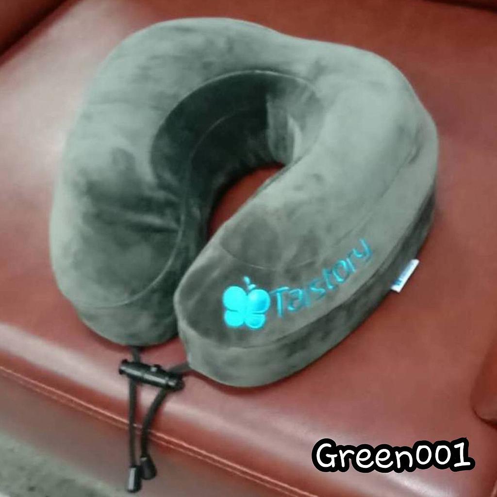 TS011G หมอนยางพารารองคอตัวU ( GREEN001)
