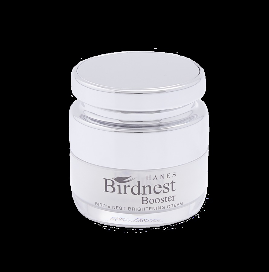 HANES BIRD’s NEST BRIGHTENING CREAM  (ครีม)
ขนาด 30ml. / 1 กระปุก
เนื้อผลิตภัณฑ์ ครีมเจล อณูเล็ก ซึมซาบสู่ผิวได้ง่าย ไม่เหนียวเนอะหนะ ไม่ก่อให้เกิดความมันส่วนเกิน
เนื้อผลิตภัณฑ์ครีม ช่วยให้ผิวชุ่มชื้นได้ดี ผิวอิ่มน้ำไม่แห้งจึ่งไม่ทำให้ผิวระคายเคือง การทาครีมเหมือนเป็นเกาะป้องกันผิวให้กักเก็บความชุ่มชื้น 
