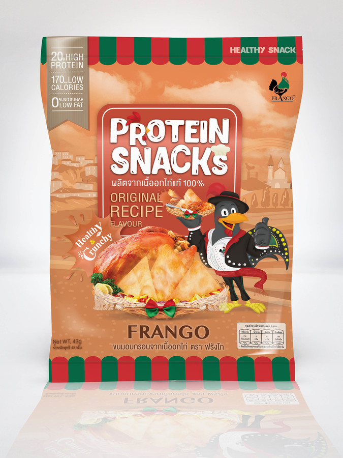 FRANGO ขนมอบกรอบจากเนื้ออกไก่ ตรา ฟรังโก 43g