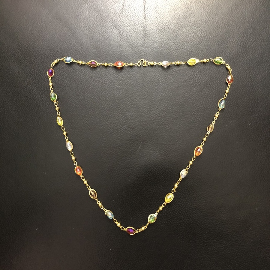 Pearl Jewelry สร้อยคริสตัลมาคีเจียระไน มณีนพเก้ามงคล