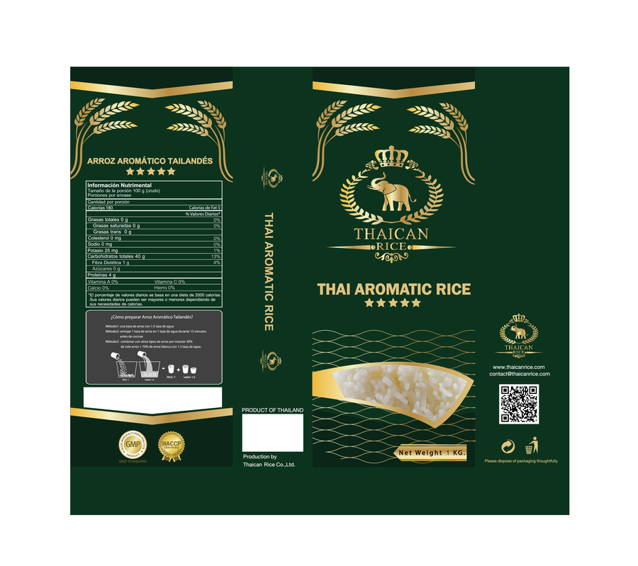 Thai Aromatic White Rice    TAWR  1 kg.