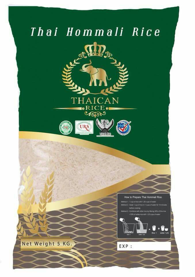 Thai Hommali Rice    THMR  5 kg.