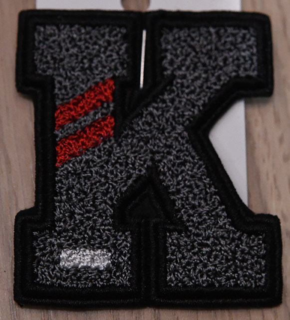 ป้ายอักษรขนนุ่ม K