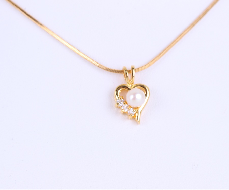 Pearl Jewelry สร้อยจี้มุกแท้ Pearl Heart