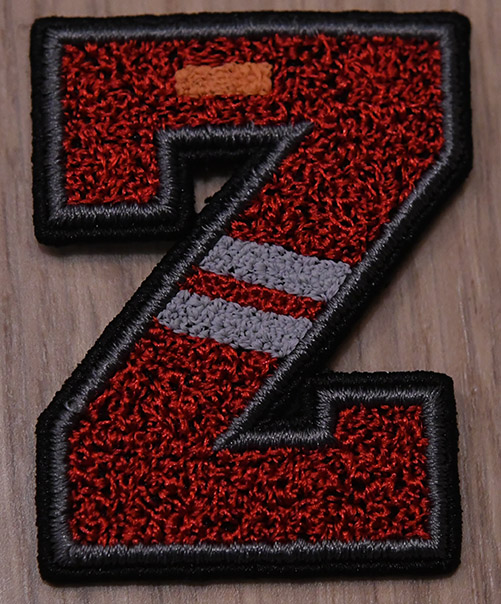 ป้ายอักษรขนนุ่ม Z