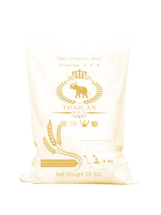 Thai White glutinous Rice   TWGR 25 kg.