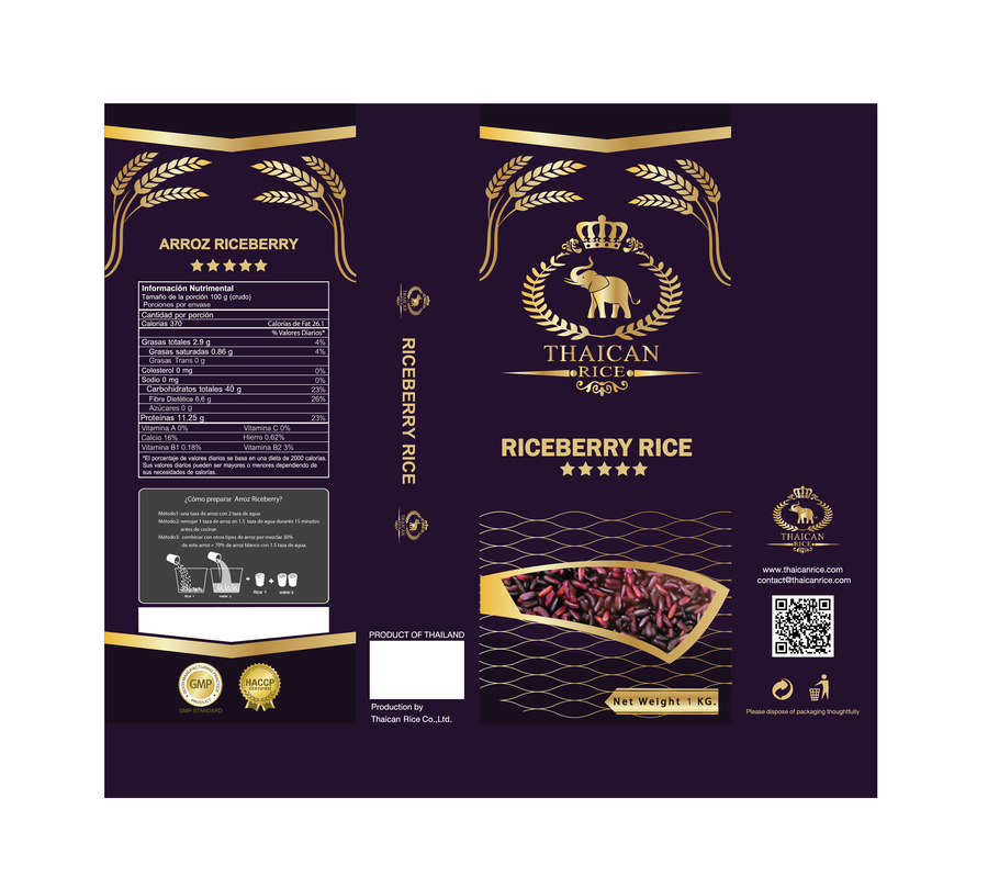 Riceberry Rice   RB  1 kg.
