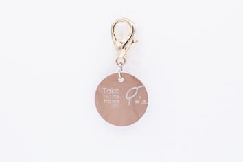 จี้ QR Code สำหรับสัตว์เลี้ยง สีทองชมพู