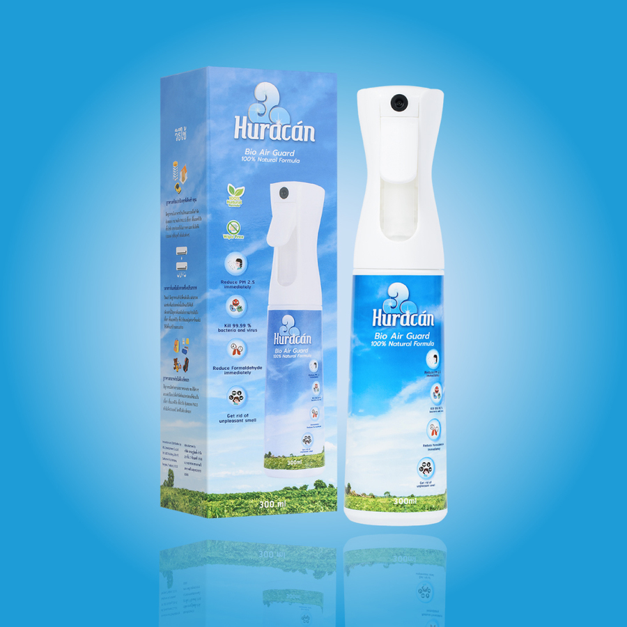 อูราคาน ไบโอแอร์การ์ด สูตรธรรมชาติ 100% 
ด้วยสารสกัดจากธรรมชาติ ประกอบด้วย ใบชาเขียว ตะไคร้หอมและน้ำมันมะพร้าว
✔️ ย่อยสลาย PM 2.5 ได้ทันที (วัดผลโดย SGS)
✔️ ลดสารก่อมะเร็งในอากาศ (Formaldehyde)(วัดผลโดย SGS)
✔️ ฆ่าเชื้อแบคทีเรียได้ 99.99%(S.aureus, E.Coli, K.pneumoniae, P.aeruginosa) and และยับยั้งเชื้อไวรัส (วัดผลโดย SGS และ lab tested โดย Thailand national Nanotechnology Center)
✔️ ย่อยสลายเชื้อราที่ซ่อนเร้นตามเฟอร์นิเจอร์ต่างๆ
✔️ แก้ปัญหากลิ่นไม่พึงประสงค์เช่น กลิ่นบุหรี่ กลิ่นอาหาร กลิ่นแอร์เหม็นอับ 
✔️ ให้ละอองMicro Spray ที่นุ่มนวลและอ่อนโยนมากกว่า