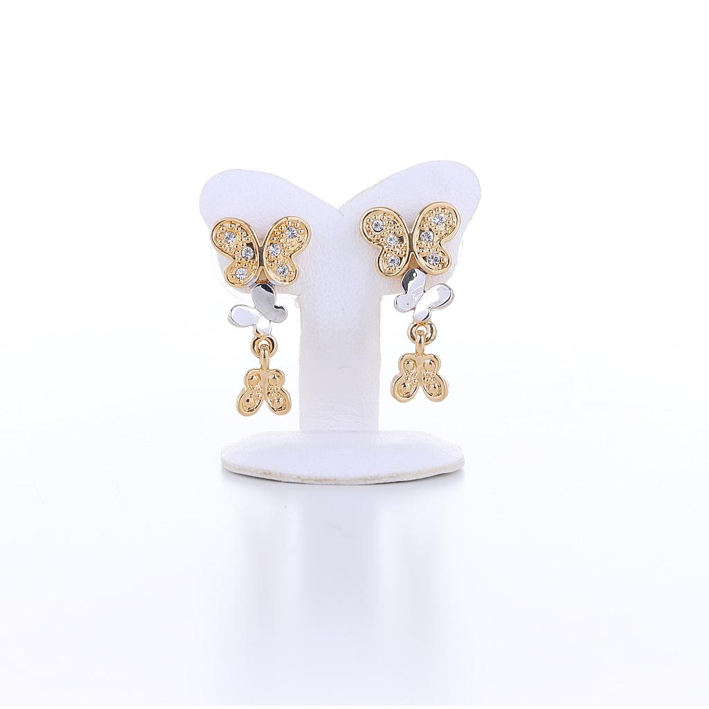 Pearl Jewelry ต่างหู 2 กษัตริย์ Love Butterfly