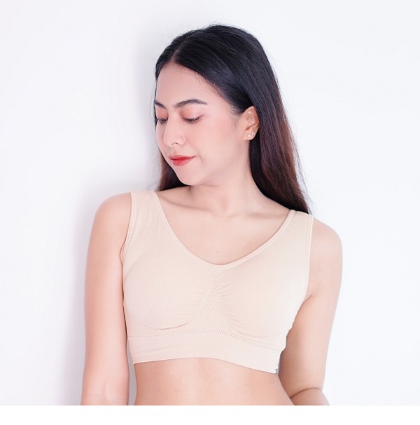 Aperla bra เสื้อสปอร์ตบาร์ สีเนื้อ ไซส์ 2XL