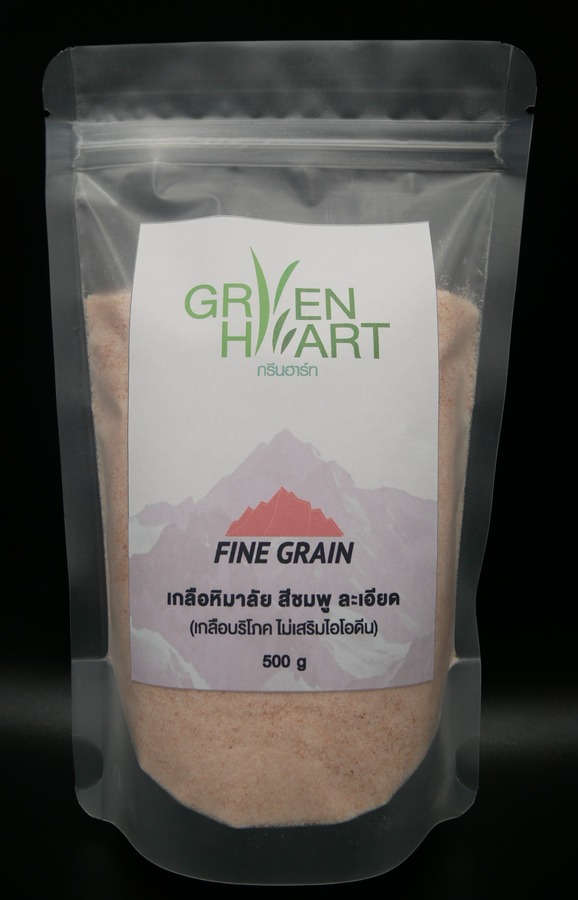 เกลือหิมาลัย สีชมพู แบบละเอียด 500g.