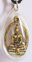 หลวงพ่อโสธรวงรีสีทองปัดดำ