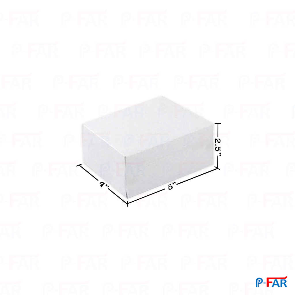 กล่องแม็ค ขาว 4 x 5x2.5 นิ้ว (ห่อ 100 ใบ)
