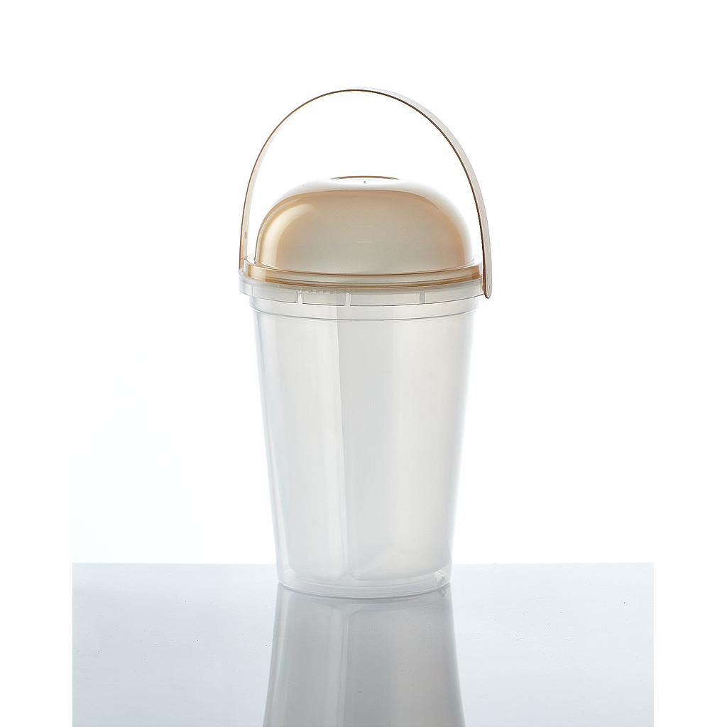 V030-2D Big Cup 30 oz. 2 ช่อง+ฝาปิดโดม+หู