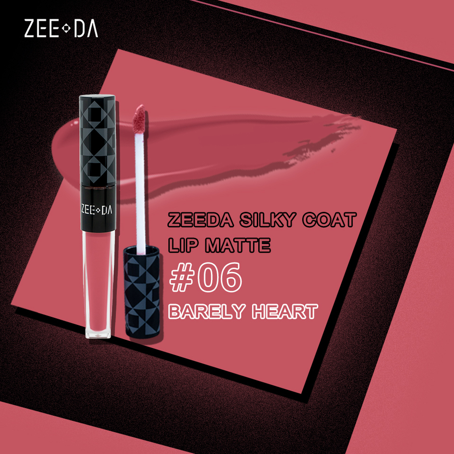 Zeeda Silky Coat Lip Matte No.06 Barely Heart