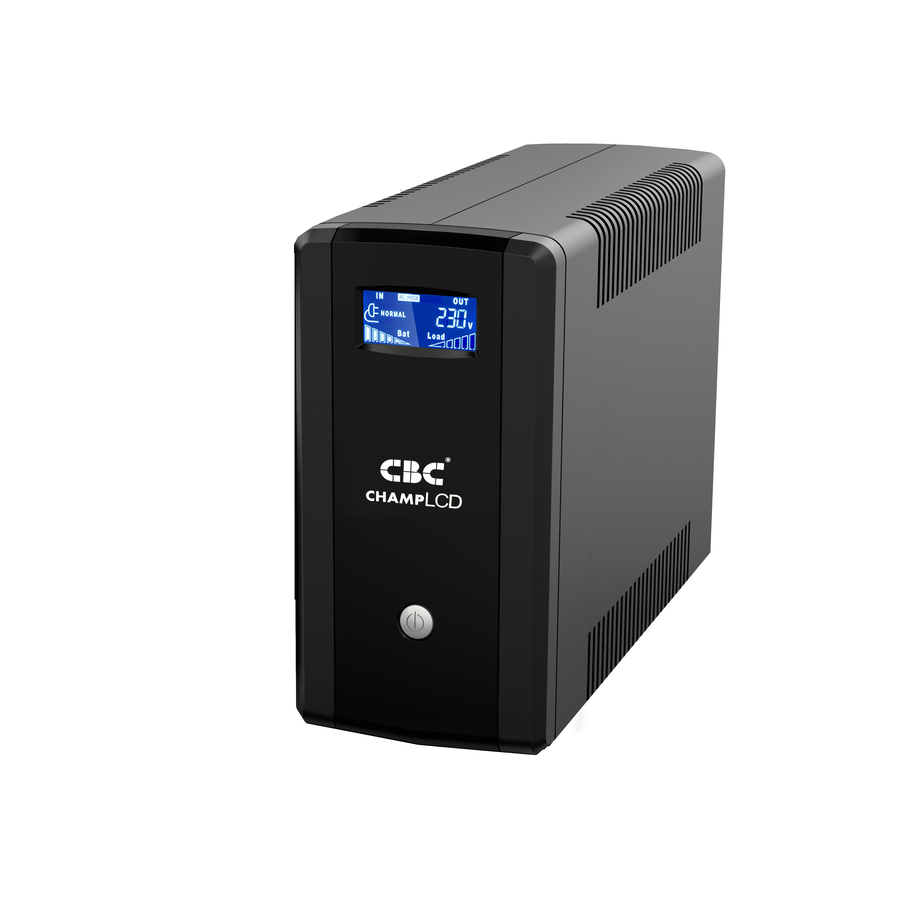 เครื่องสำรองไฟ ขนาด 1000VA 600Watt มีหน้าจอ LCD