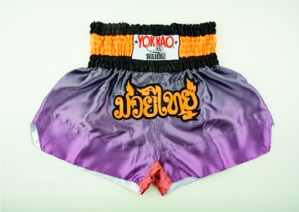 กางเกงมวยไทย Yokkao Space Violet Satin shorts S