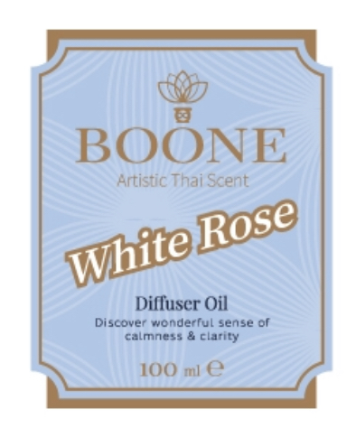 ชุดน้ำหอมปรับอากาศ บูรณ์ กลิ่นไวท์โรส
White Rose Reed Diffuser Starter Pack 
