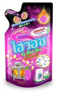 ผลิตภัณฑ์ น้ำยาซักผ้าไฮวอช ทูอินวัน ซิกเนเจอร์ สูตรผสมน้ำยาปรับผ้านุ่ม เป็นเอกลักษณ์เฉพาะของ Hiwash 2in1 เป็นสูตรที่คิดค้นขึ้นใหม่เพื่อให้เสื้อผ้าของคุณสะอาด นุ่ม และมีกลิ่นหอมยาวนานในขั้นตอนเดียว เหมาะสำหรับซักเครื่องและซักมือ