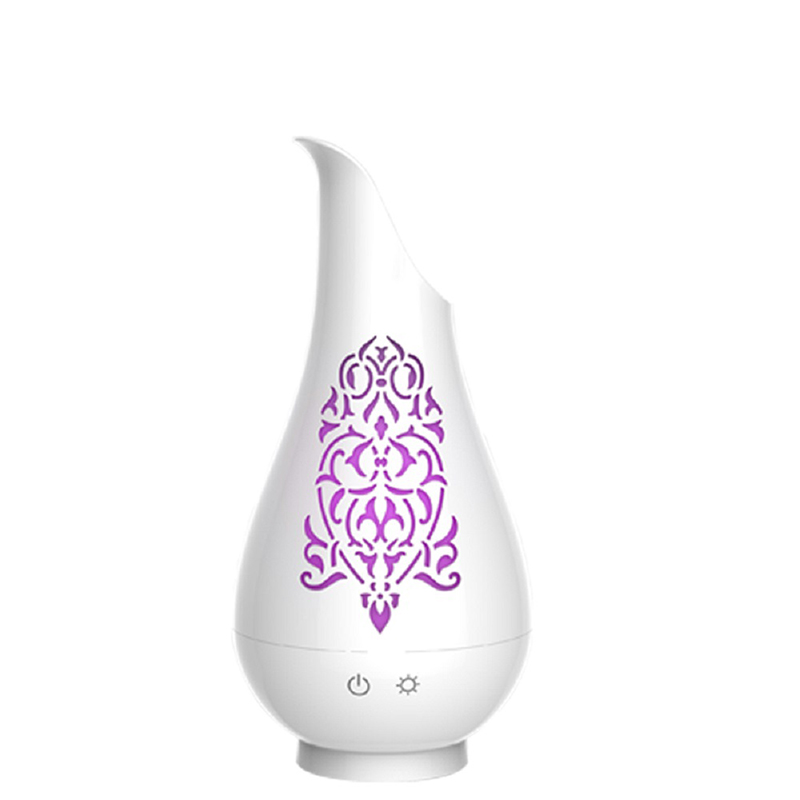 เครื่องพ่นอโรมา ultrasonic ทรงแจกัน สีขาว