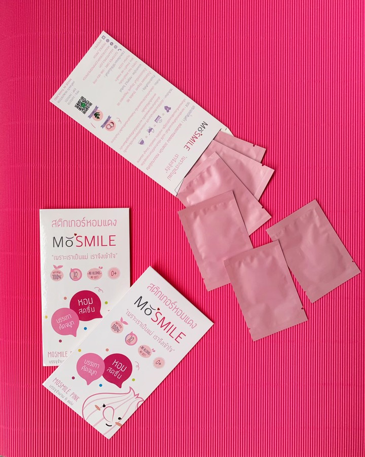 สติกเกอร์หอมแดง MOSMILE PINK
