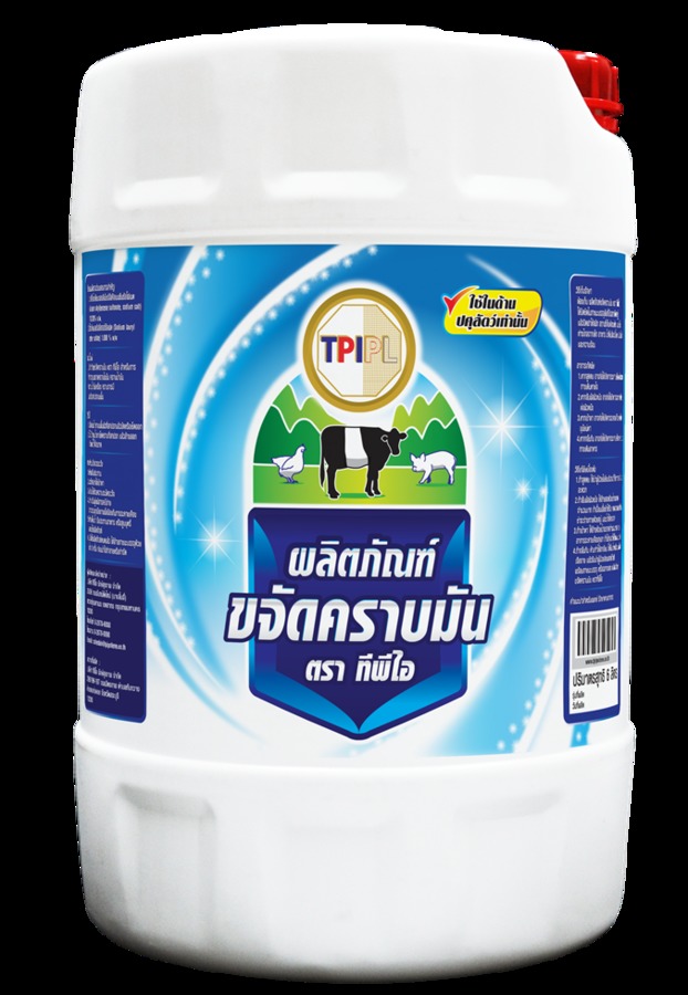 ผลิตภัณฑ์ขจัดคราบมัน สำหรับฟาร์มปศุสัตว์ ตรา ทีพีไอ ขนาด 20 ลิตร