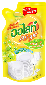 ผลิตภัณฑ์ น้ำยาล้างจาน ออไลท์ กลิ่นมะนาว ช่วยกำจัดคราบมัน และกลิ่นคาวบนจานชาม กลิ่นหอมสะอาด ปริมาณ 400 มิลลิลิตร