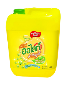 ผลิตภัณฑ์ น้ำยาล้างจาน ออไลท์ กลิ่นมะนาว ช่วยกำจัดคราบมัน และกลิ่นคาวบนจานชาม กลิ่นหอมสะอาด ปริมาณ 10 ลิตร