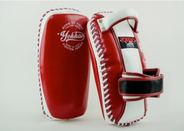 เป้าเตะ Yokkao Free Style Kicking Pads Biking red/white