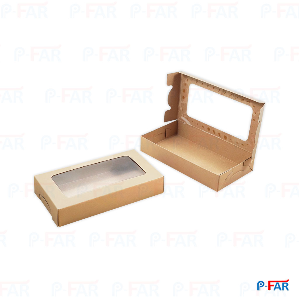 กล่องเหลี่ยมผืนผ้า ไซส์ M &quot;วอลนัทเจาะ&quot; (22x12x4cm)