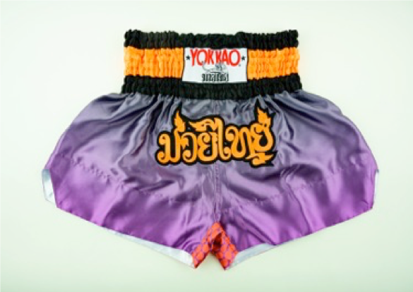กางเกงมวยไทย Yokkao Space Violet Satin shorts 3XL