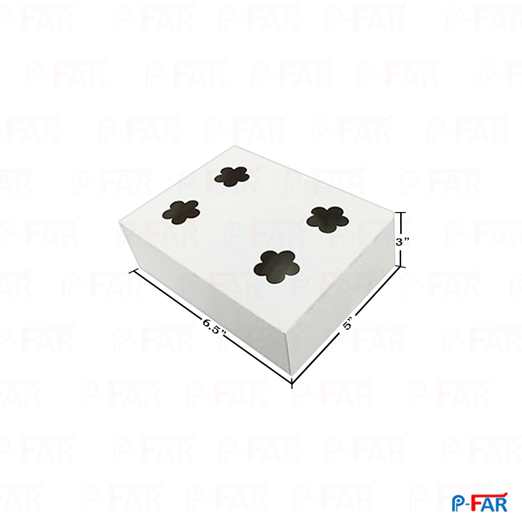 กล่อง แม็ค 5 x 6.5 x 3 นิ้วเจาะรู(ครกใหญ่) (ห่อ 100 ใบ)