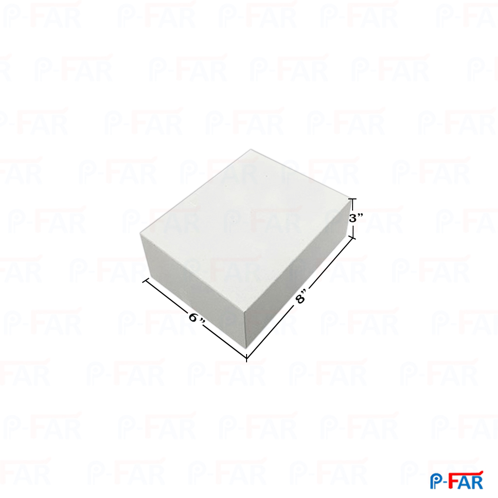 กล่องแม็ค 6 x 8 x 3 นิ้วขาว (ห่อ 100 ใบ)