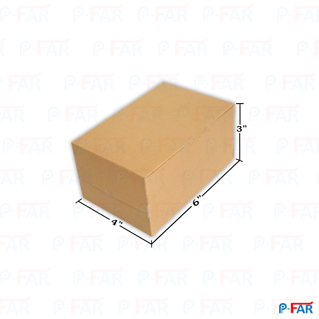 กล่อง  แม็ค 4x6x3 วอลนัทไม่เจาะ