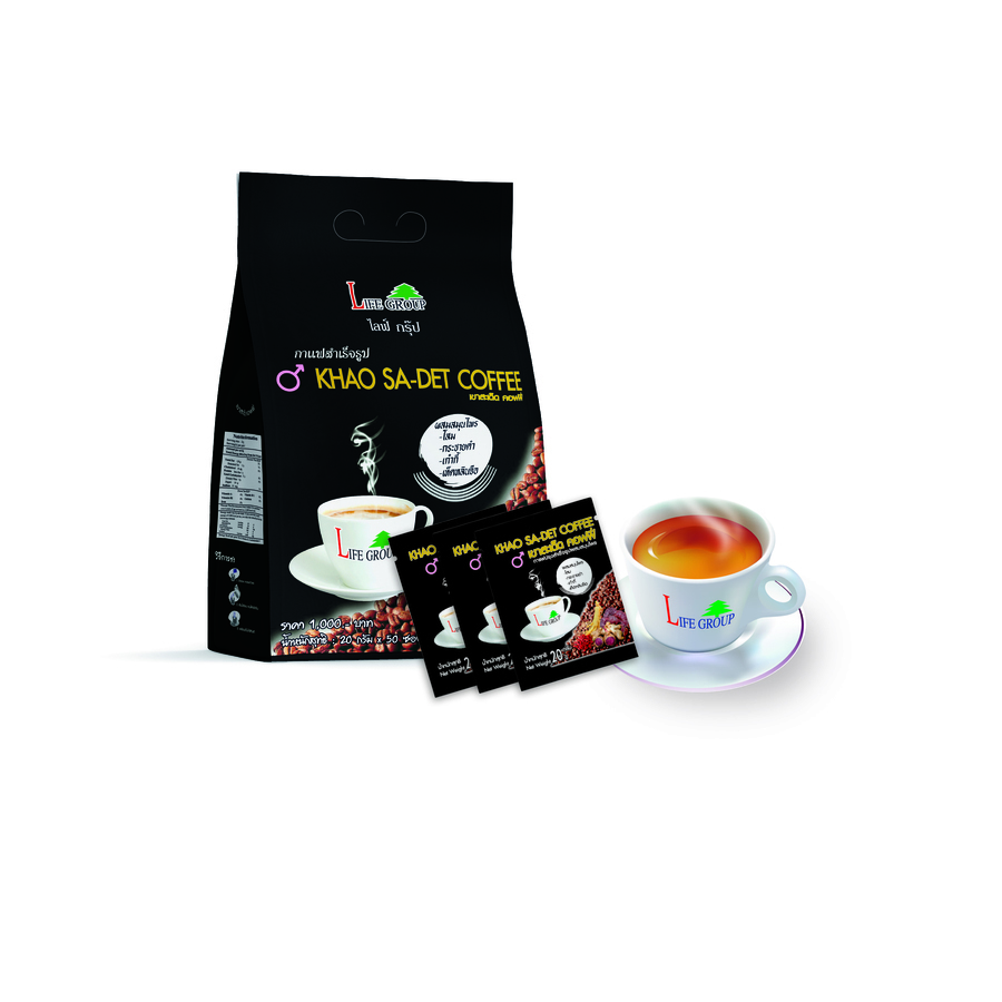 กาแฟปรุงสำเร็จชนิดผงผสมโสม, กระชายดำ, เก๋ากี้, เห็ดหลินจือ