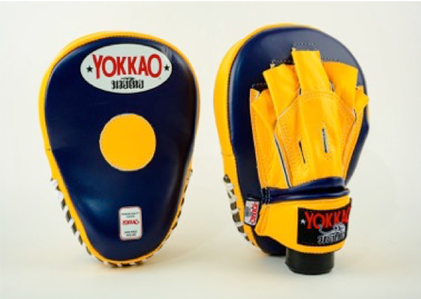 เป้าล่อ Yokkao Focus Mitts Open Finger Evening blue/Gold fision