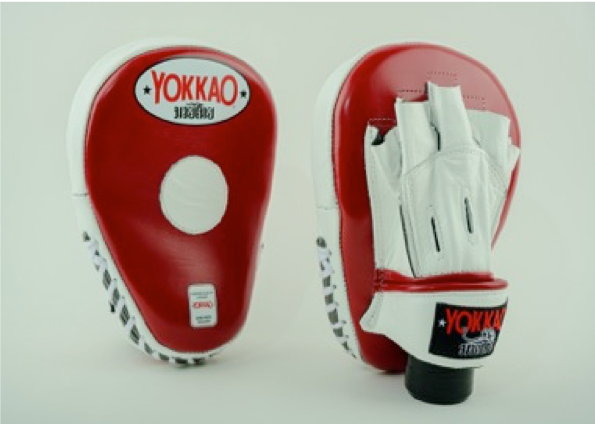 เป้าล่อ Yokkao Focus Mitts Open Finger Biking red/white