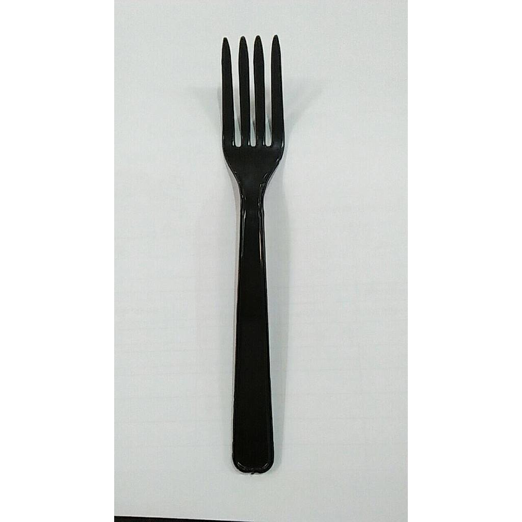 ส้อม พีพี สีดำ (แม็คโคร)
